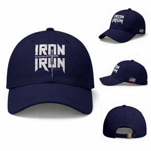 Iron Sharpens Iron Baseball Cap Christian Bible Scripture Gym Workout TS11 Baseball Cap Universal Fit Dark Blue Print Your Wear