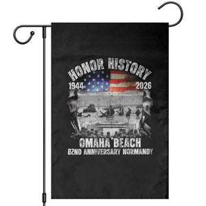 Omaha Beach D Day Garden Flag 82nd Anniversary Honor History Normandy WWII TS11 Black Print Your Wear