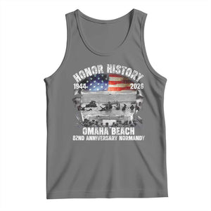 Omaha Beach D Day Tank Top 82nd Anniversary Honor History Normandy WWII TS11 Black Heather Print Your Wear