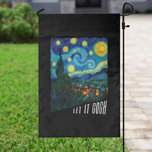 Let It Gogh Funny Vincent Van Gogh Garden Flag Starry Night Design Art Lover TS11 Print Your Wear