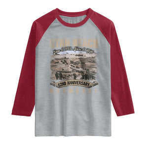 Utah Beach D Day Raglan Shirt 82nd Anniversary Honor History Normandy WWII TS11 Heather Gray Heather Red Print Your Wear