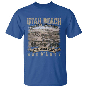 Utah Beach D Day T Shirt 82nd Anniversary Honor History Normandy WWII TS11 Royal Blue Print Your Wear