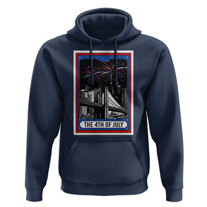 The 4th Of July Hoodie Vintage Tarot Card Dark Magic USA Fireworks TS11 Navy Print Your Wear