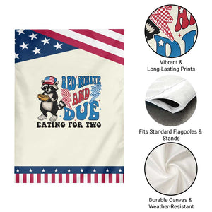 Funny 4th Of July Pregnancy Announcement Racoon Garden Flag Red White And Due Eating For Two TS11 Print Your Wear