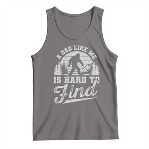 Funny A Dad Like Me Is Hard To Find Tank Top Bigfoot Dad Fathers Day TS11 Deep Heather Print Your Wear