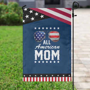 Funny All American Mom 4th Of July Garden Flag Family Matching Sunglasses TS11 Classic Blue Black Print Your Wear