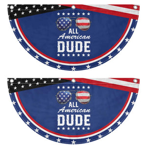 Funny All American Dude 4th Of July Patriotic Fan Flag Family Matching Sunglasses