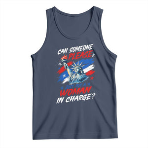 Can Someone Please Just Put A Woman in Charge Tank Top 4th of July Feminist