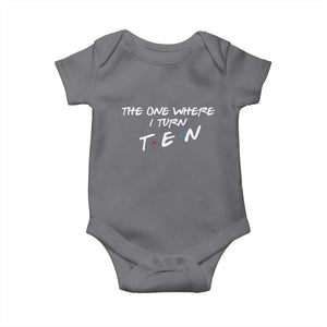 10th Birthday Baby Onesie The One Where I Turn Ninety Funny TV Series Bday