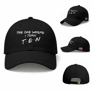 10th Birthday Baseball Cap The One Where I Turn Ninety Funny TV Series Bday