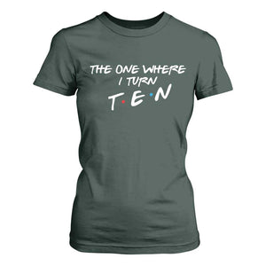 10th Birthday T Shirt For Women The One Where I Turn Ninety Funny TV Series Bday