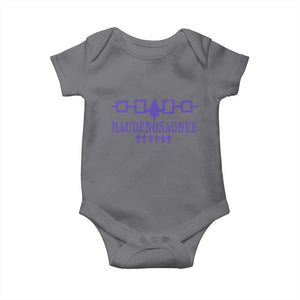 Native American Haudenosaunee Iroquois Nation Flag Baby Onesie TS11 Charcoal Print Your Wear