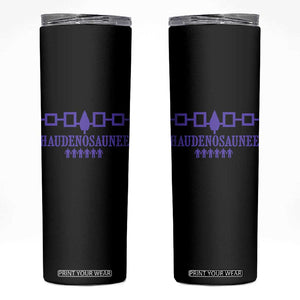 Native American Haudenosaunee Iroquois Nation Flag Skinny Tumbler TS11 Black Print Your Wear