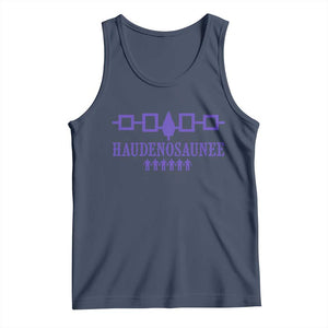 Native American Haudenosaunee Iroquois Nation Flag Tank Top TS11 Navy Print Your Wear