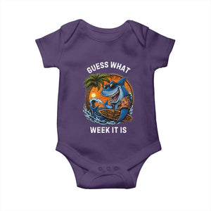 Funny Shark Guess What Week It Is Baby Onesie Shark Awareness Summer Vacation