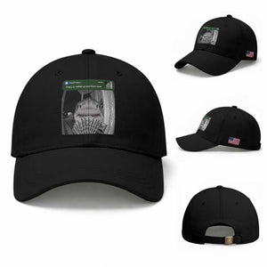 There is Motion at Your Front Door Funny Shark Motion Meme Baseball Cap