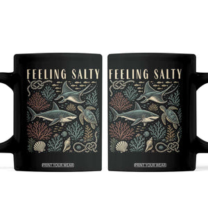 Feeling Salty Shark Lover Vintage Ocean Life Coffee Mug