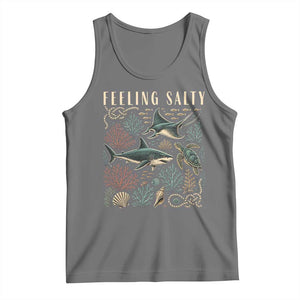 Feeling Salty Shark Lover Vintage Ocean Life Tank Top