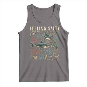Feeling Salty Shark Lover Vintage Ocean Life Tank Top