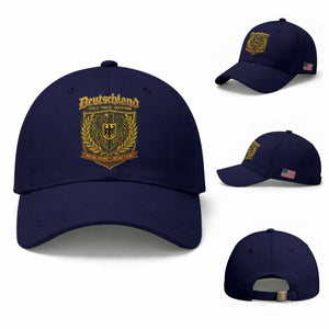 German Heritage Pride Baseball Cap Deutschland Stolz Treue Tradition Meine Heimat Meine Liebe TS11 Baseball Cap Universal Fit Dark Blue Print Your Wear
