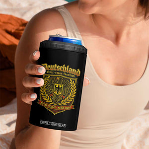 German Heritage Pride 4 in 1 Can Cooler Tumbler Deutschland Stolz Treue Tradition Meine Heimat Meine Liebe TS11 Print Your Wear