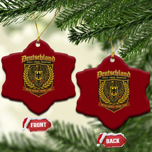 German Heritage Pride Ceramic Ornament Deutschland Stolz Treue Tradition Meine Heimat Meine Liebe TS11 Print Your Wear
