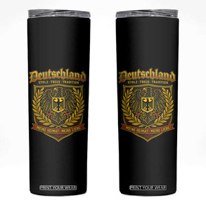 German Heritage Pride Skinny Tumbler Deutschland Stolz Treue Tradition Meine Heimat Meine Liebe TS11 Black Print Your Wear