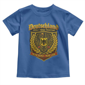German Heritage Pride Toddler T Shirt Deutschland Stolz Treue Tradition Meine Heimat Meine Liebe TS11 Royal Blue Print Your Wear