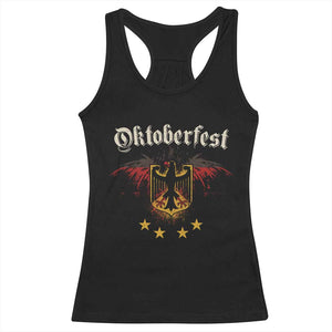 Oktoberfest German Drinking Festival Racerback Tank Top Bundesadler Coat of Arms Star TS11 Black Print Your Wear