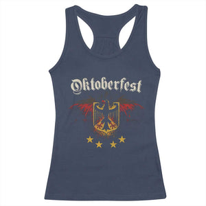 Oktoberfest German Drinking Festival Racerback Tank Top Bundesadler Coat of Arms Star TS11 Navy Print Your Wear