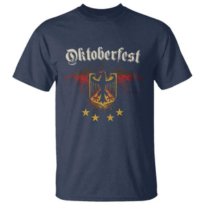Oktoberfest German Drinking Festival T Shirt Bundesadler Coat of Arms Star TS11 Navy Print Your Wear