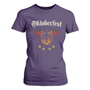 Oktoberfest German Drinking Festival T Shirt For Women Bundesadler Coat of Arms Star TS11 Purple Print Your Wear