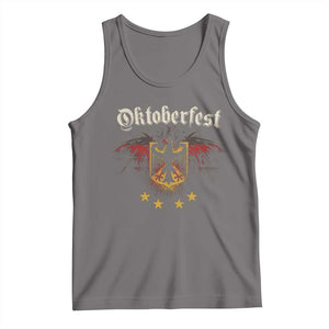 Oktoberfest German Drinking Festival Tank Top Bundesadler Coat of Arms Star TS11 Deep Heather Print Your Wear