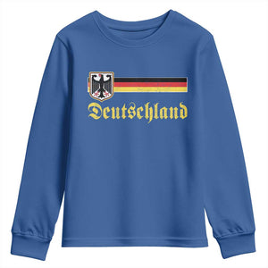 Deutschland German Heritage Pride Youth Sweatshirt Bundesadler Coat of Arms TS11 Royal Blue Print Your Wear