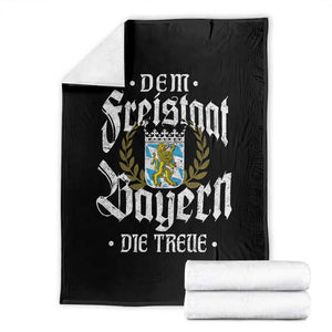 Bayern Bavaria German Throw Blanket Dem Freistaat Bayern Die Treue TS11 Black Print Your Wear