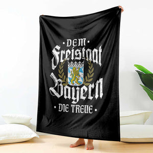 Bayern Bavaria German Throw Blanket Dem Freistaat Bayern Die Treue TS11 Print Your Wear