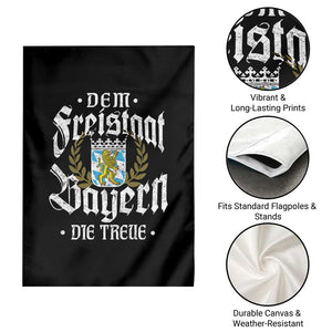 Bayern Bavaria German Garden Flag Dem Freistaat Bayern Die Treue TS11 Print Your Wear
