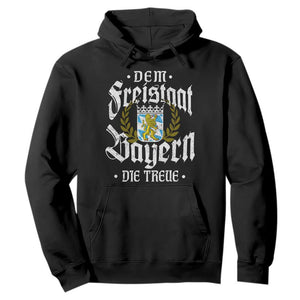 Bayern Bavaria German Hoodie Dem Freistaat Bayern Die Treue TS11 Black Print Your Wear