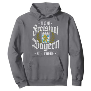 Bayern Bavaria German Hoodie Dem Freistaat Bayern Die Treue TS11 Charcoal Print Your Wear
