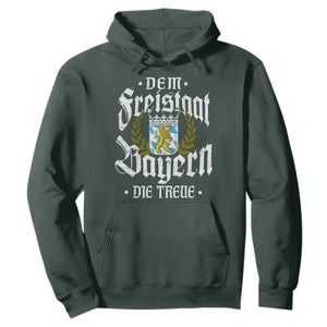 Bayern Bavaria German Hoodie Dem Freistaat Bayern Die Treue TS11 Dark Forest Green Print Your Wear
