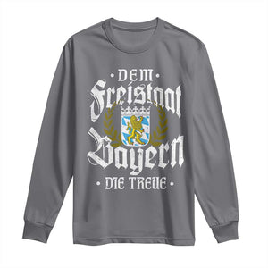 Bayern Bavaria German Long Sleeve Shirt Dem Freistaat Bayern Die Treue TS11 Charcoal Print Your Wear