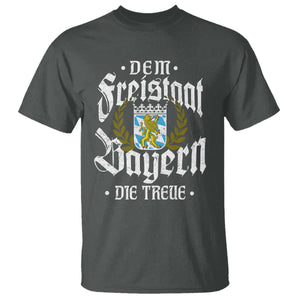 Bayern Bavaria German T Shirt Dem Freistaat Bayern Die Treue TS11 Dark Heather Print Your Wear