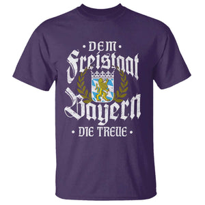 Bayern Bavaria German T Shirt Dem Freistaat Bayern Die Treue TS11 Purple Print Your Wear
