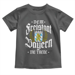 Bayern Bavaria German Toddler T Shirt Dem Freistaat Bayern Die Treue TS11 Dark Heather Print Your Wear