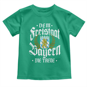 Bayern Bavaria German Toddler T Shirt Dem Freistaat Bayern Die Treue TS11 Irish Green Print Your Wear