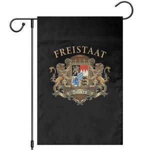 Bavarian Pride Garden Flag Freistaat Bayern Golden Lion Coat Of Arms TS11 Black Print Your Wear