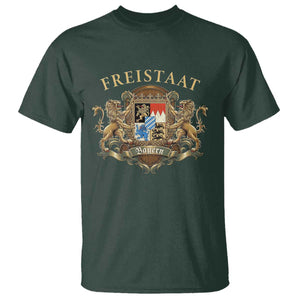 Bavarian Pride T Shirt Freistaat Bayern Golden Lion Coat Of Arms TS11 Dark Forest Green Print Your Wear