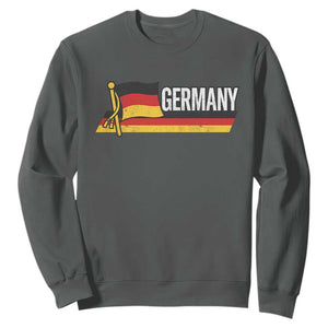 German Heritage Pride Germany Flag Sweatshirt TS11 Dark Heather Print Your Wear