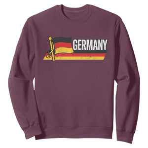 German Heritage Pride Germany Flag Sweatshirt TS11 Maroon Print Your Wear