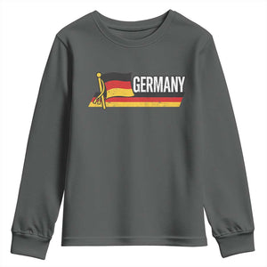 German Heritage Pride Germany Flag Youth Sweatshirt TS11 Dark Heather Print Your Wear